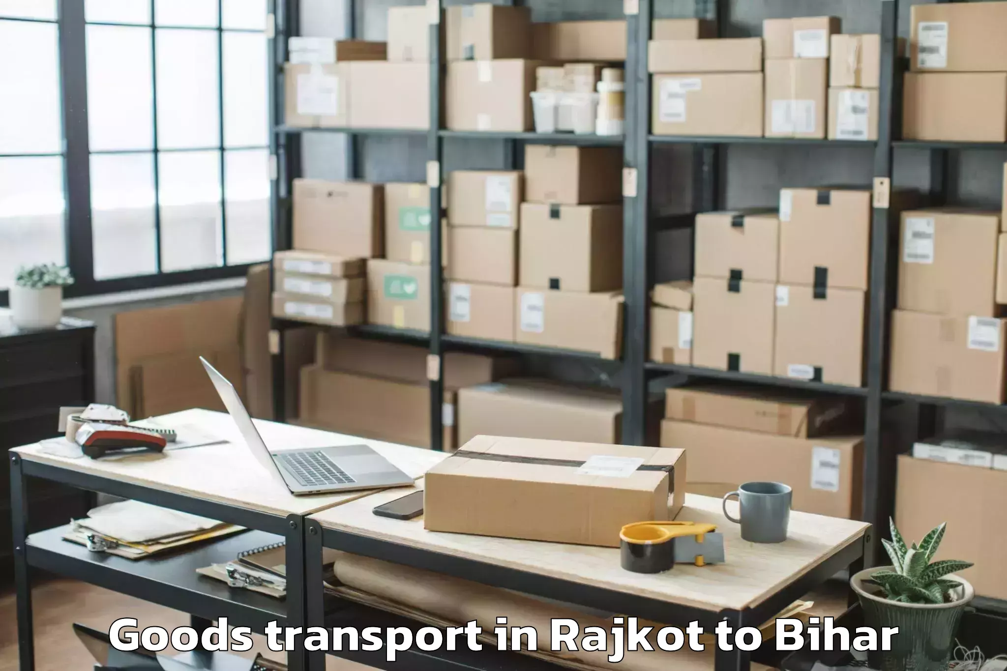 Trusted Rajkot to Kharagwara Goods Transport